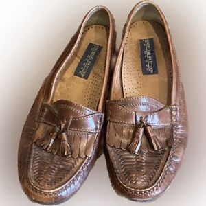 Giorgio Brutini Le Glove tan tassel dress loafers
